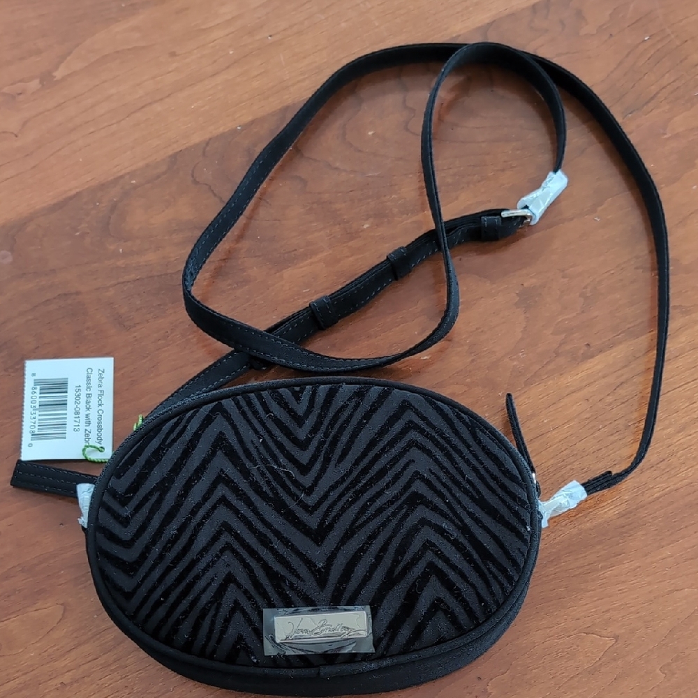 Vera Bradley Black Zigzag Crossbody Bag
